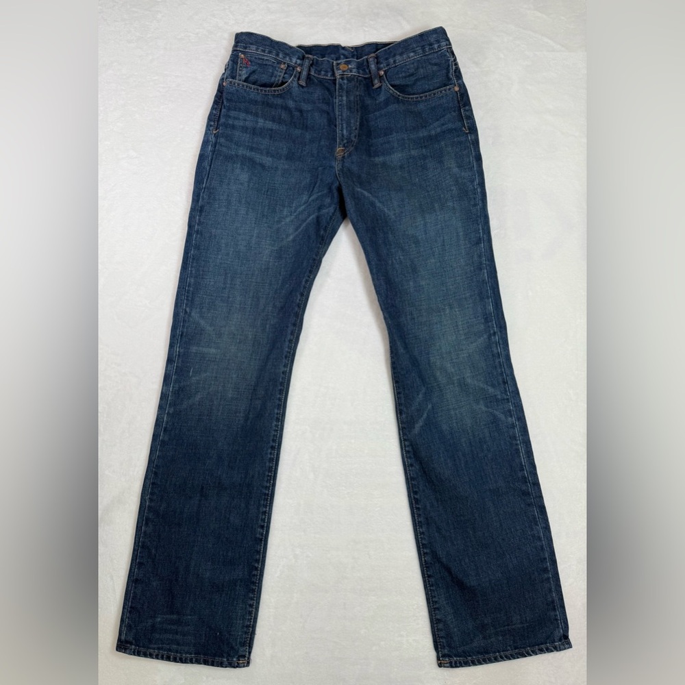 Polo Ralph Lauren Vintage 67 Jeans Men Straight Leg Distressed Size 32X34
